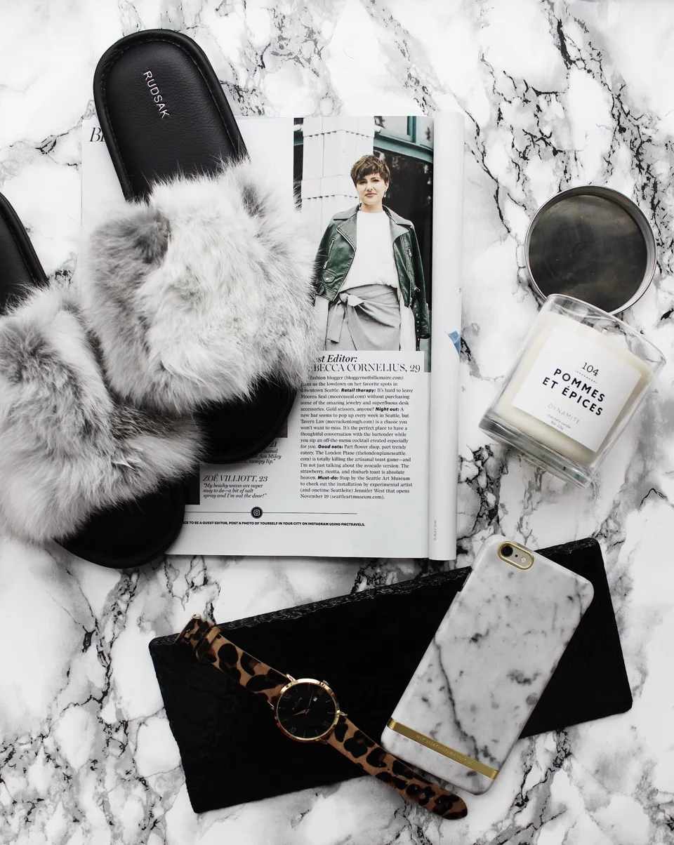 A photo that showcases Rebeca's content creation and styling work.