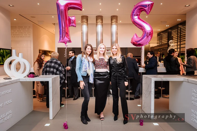 That’s me with Meaghan and designer Tara Rivas. Photo credit: Edwin Luk / SVPhotography