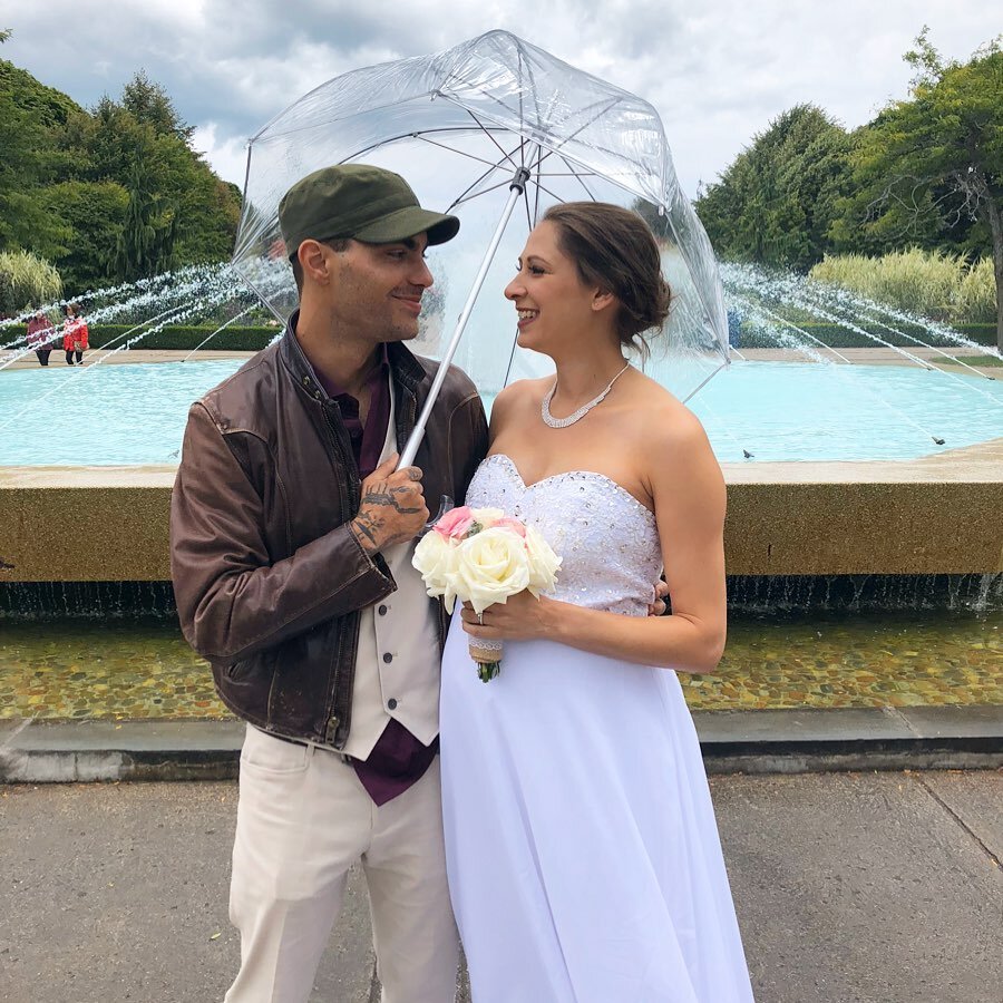 Married 2 years today! We had a small, secret wedding on the Toronto Islands with our immediate family and Axel&rsquo;s godparents. In these last two years we had a baby, another is on the way, we bought a house together, went on a couple of big trip