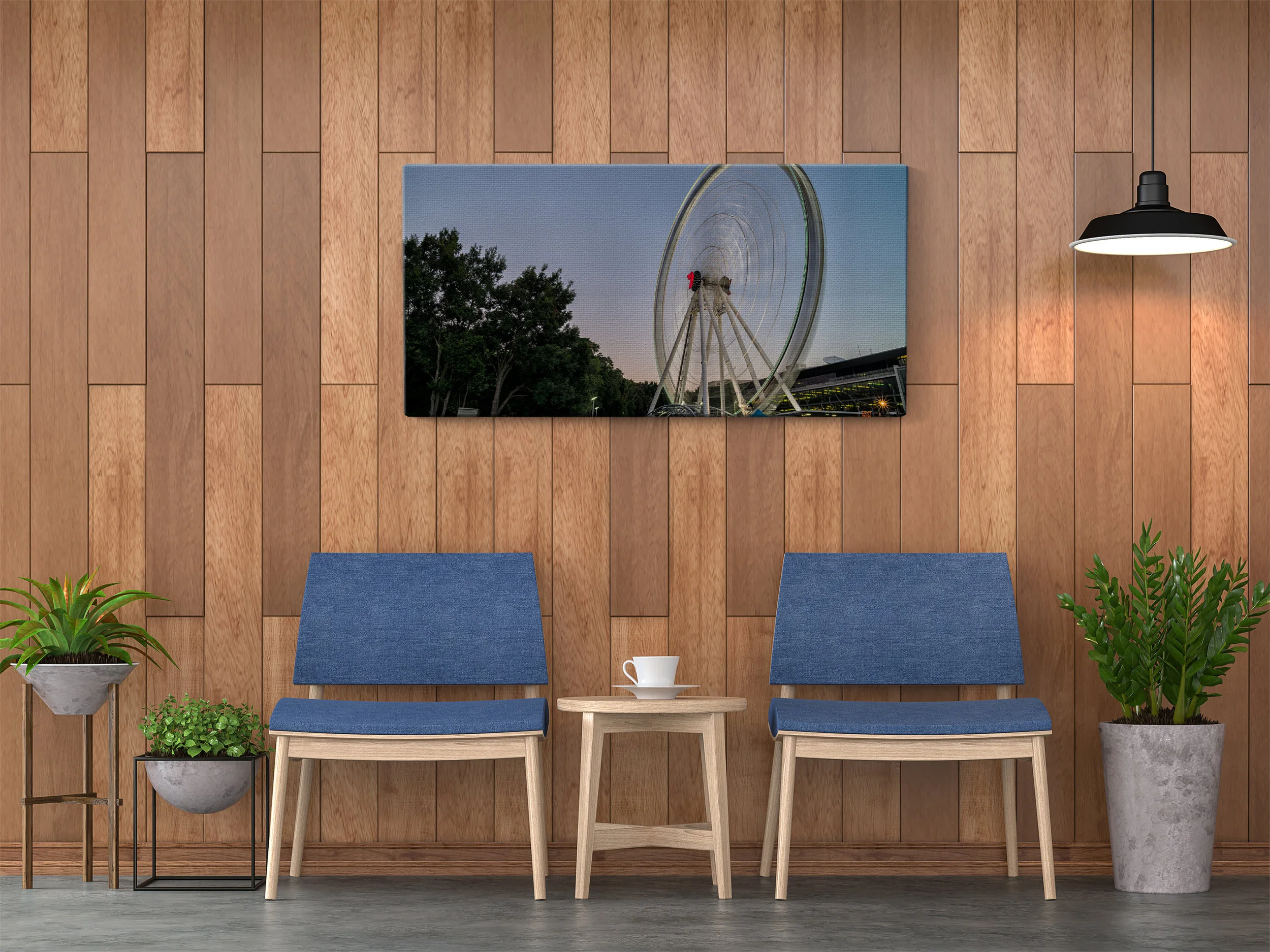 Modern contemporary bathroom 3d rendering image.Decorate wall an