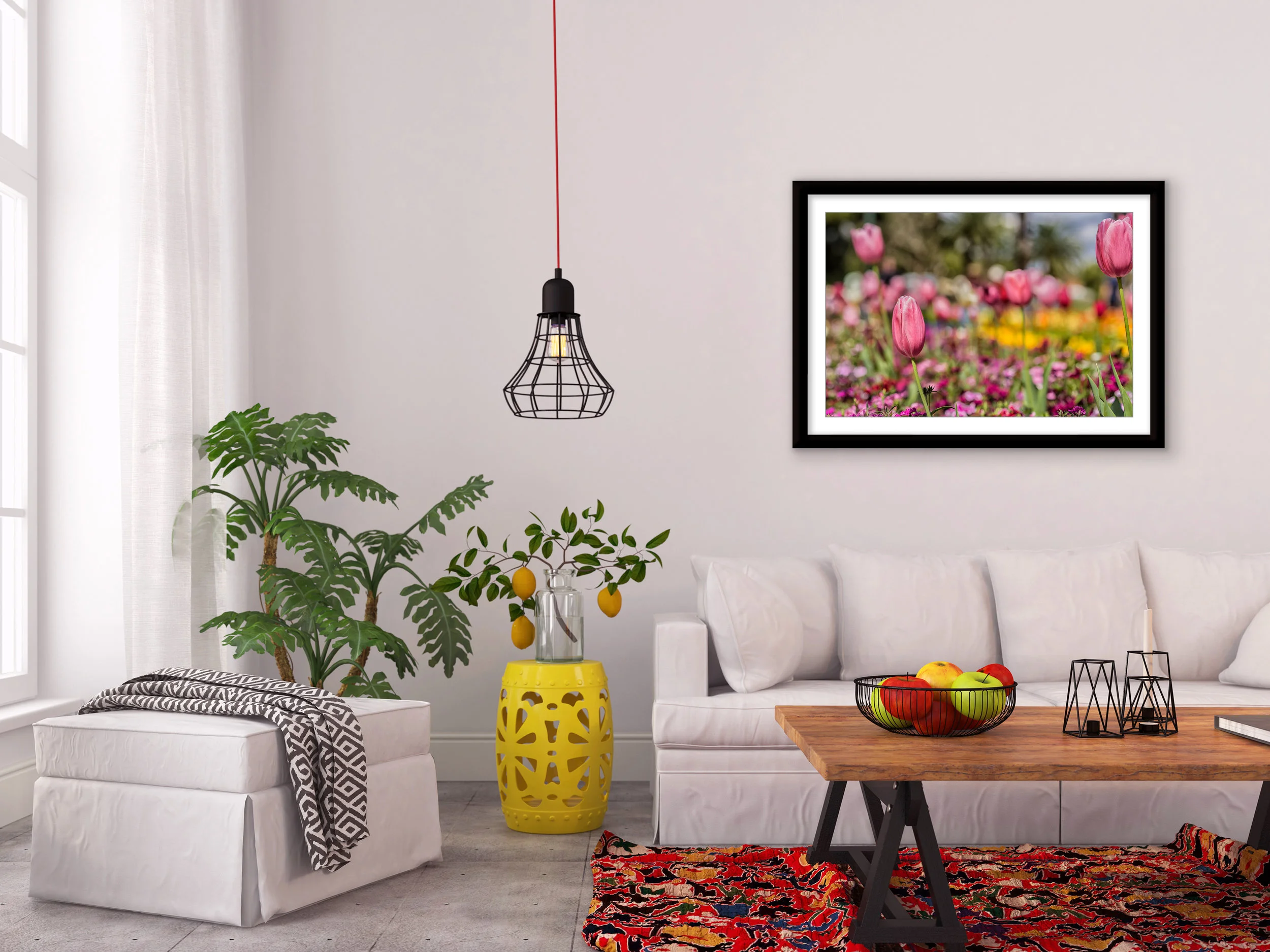 Modern contemporary bathroom 3d rendering image.Decorate wall an