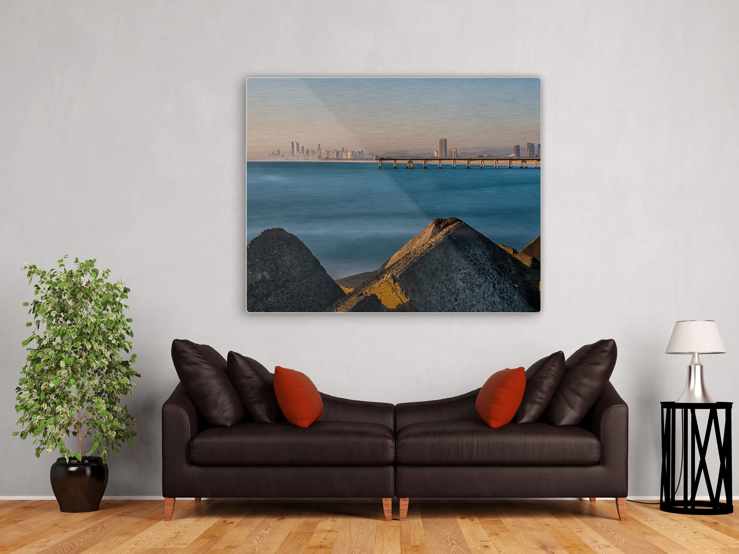 Modern contemporary bathroom 3d rendering image.Decorate wall an