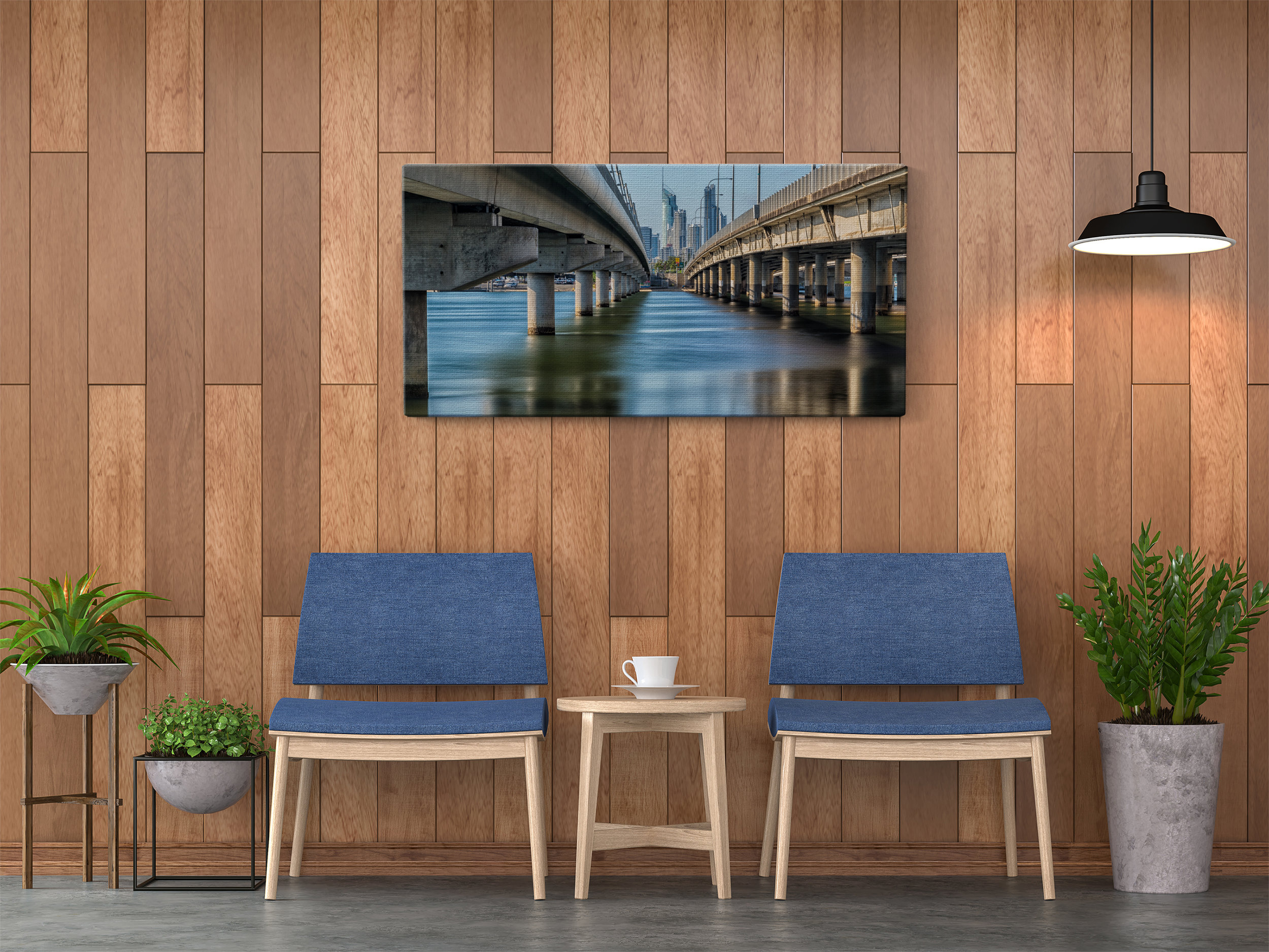 Modern contemporary bathroom 3d rendering image.Decorate wall an