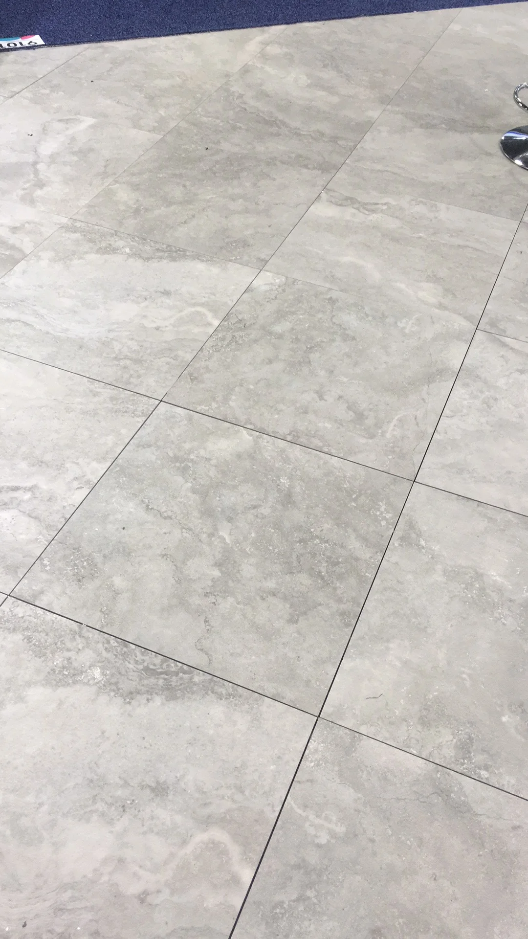 Geo -Travertine Porcelain 600x600 Matt Grey
