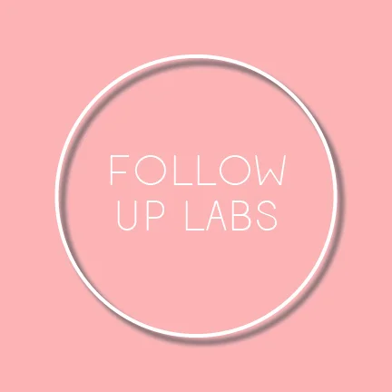 follow up lab work for post treatment recommendations.