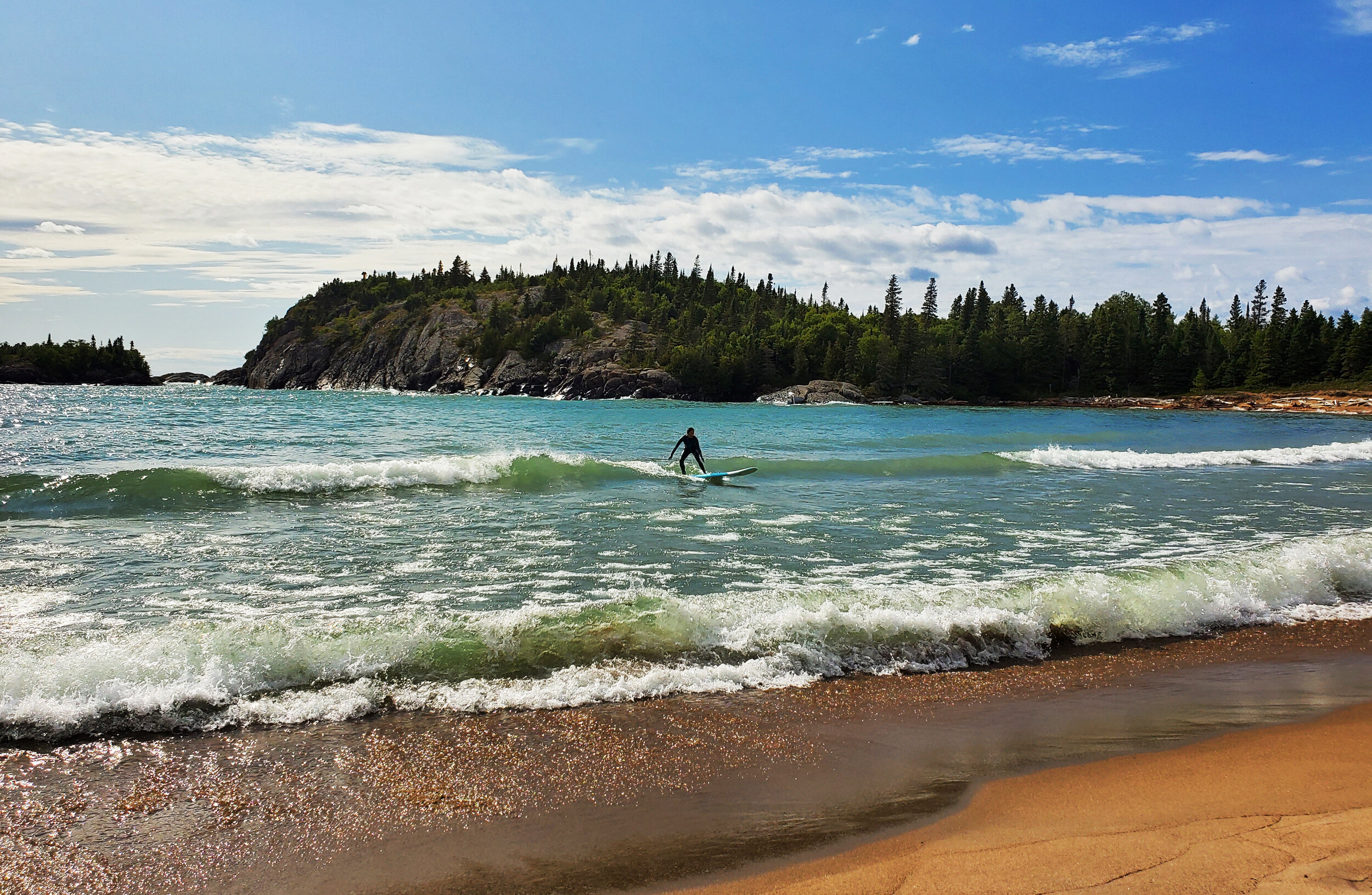 Surfing Lake Superior Pukaskwa