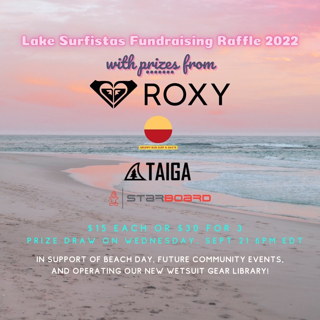 Help us raise funds to support our Beach Day, future community events and calls to action, and our new Wetsuit Gear Library!

We are running our raffle online this year and check out the amazing prizes we have in store for you!

⭐️⭐️ Two winners will