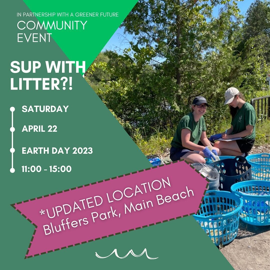 🌎 EARTH DAY EVENT! Link in Bio to register!

📍 Updated location at Bluffers Park, Main Beach in Toronto!

Join us as we clean the shores with @agreenerfuture!

✔️ You can participate in this event by bringing your own SUP to clean up on the water o