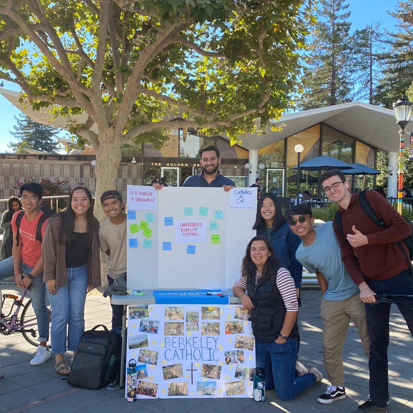 so far at newman: tabling, dance parties, men &amp; women groups, friday night lights, student dinner, sports, new student retreat !!! the Lord has blessed us with a great semester so far❤️&zwj;🔥❤️&zwj;🔥 check out the link in our bio to join the sl