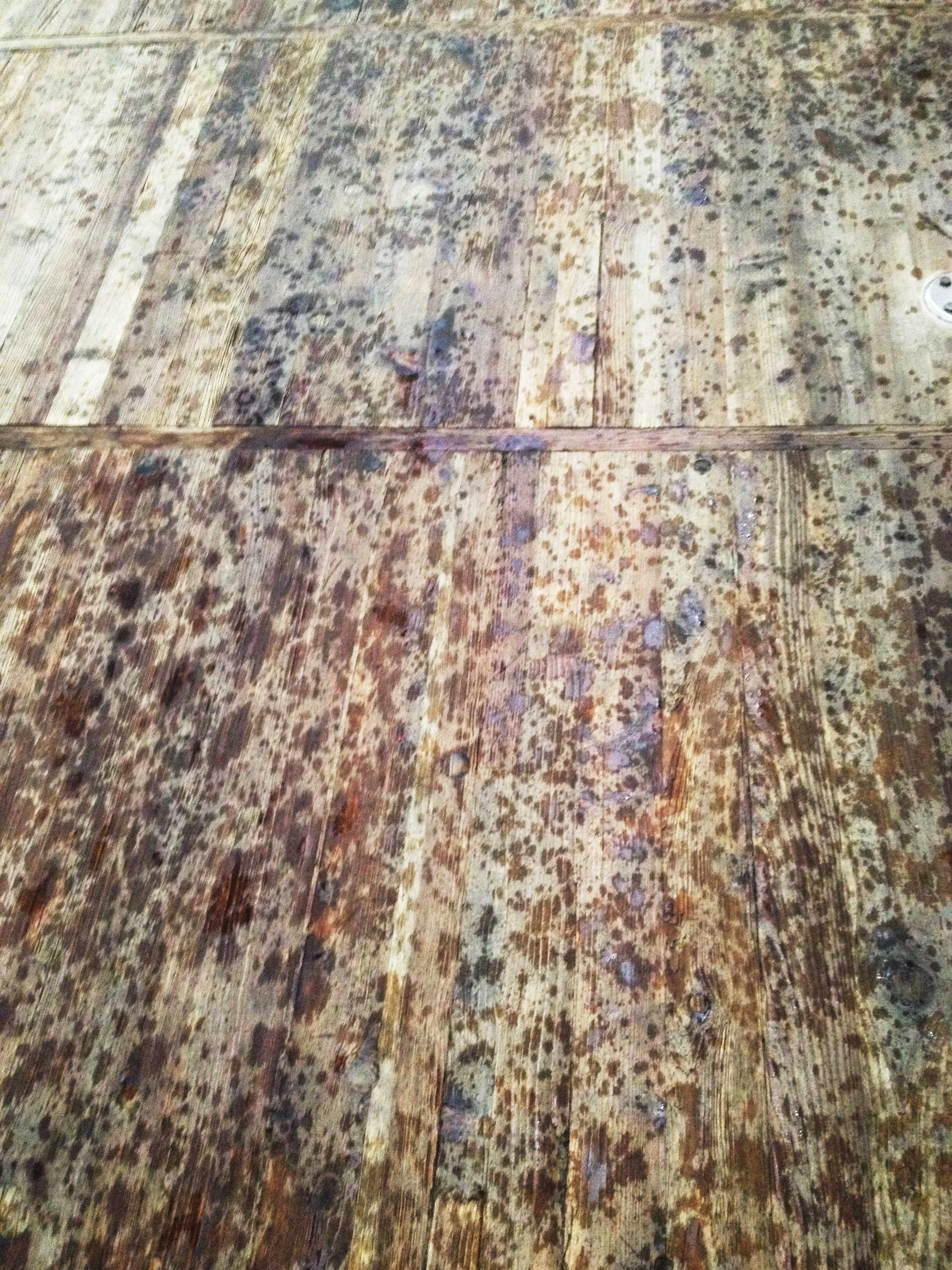 The watered floor.