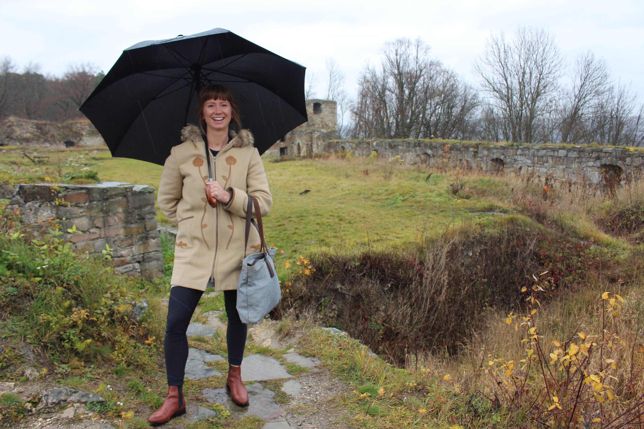  My sister and I visited castle ruins in Terebovlya in November 2017. 