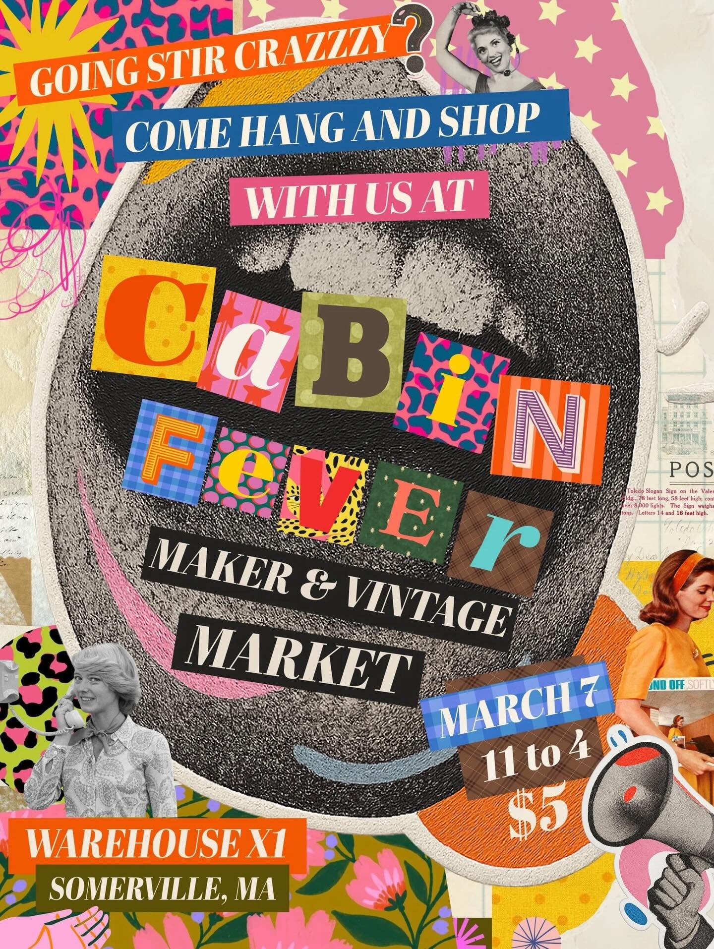 ❄️🔥 Sick of being stuck inside?🔥❄️

Come find the cure at Cabin Fever Maker &amp; Vintage Market! 

If you need a little extra motivation to leave your den, what better reason than to support your local small businesses? From vintage finds and upcy
