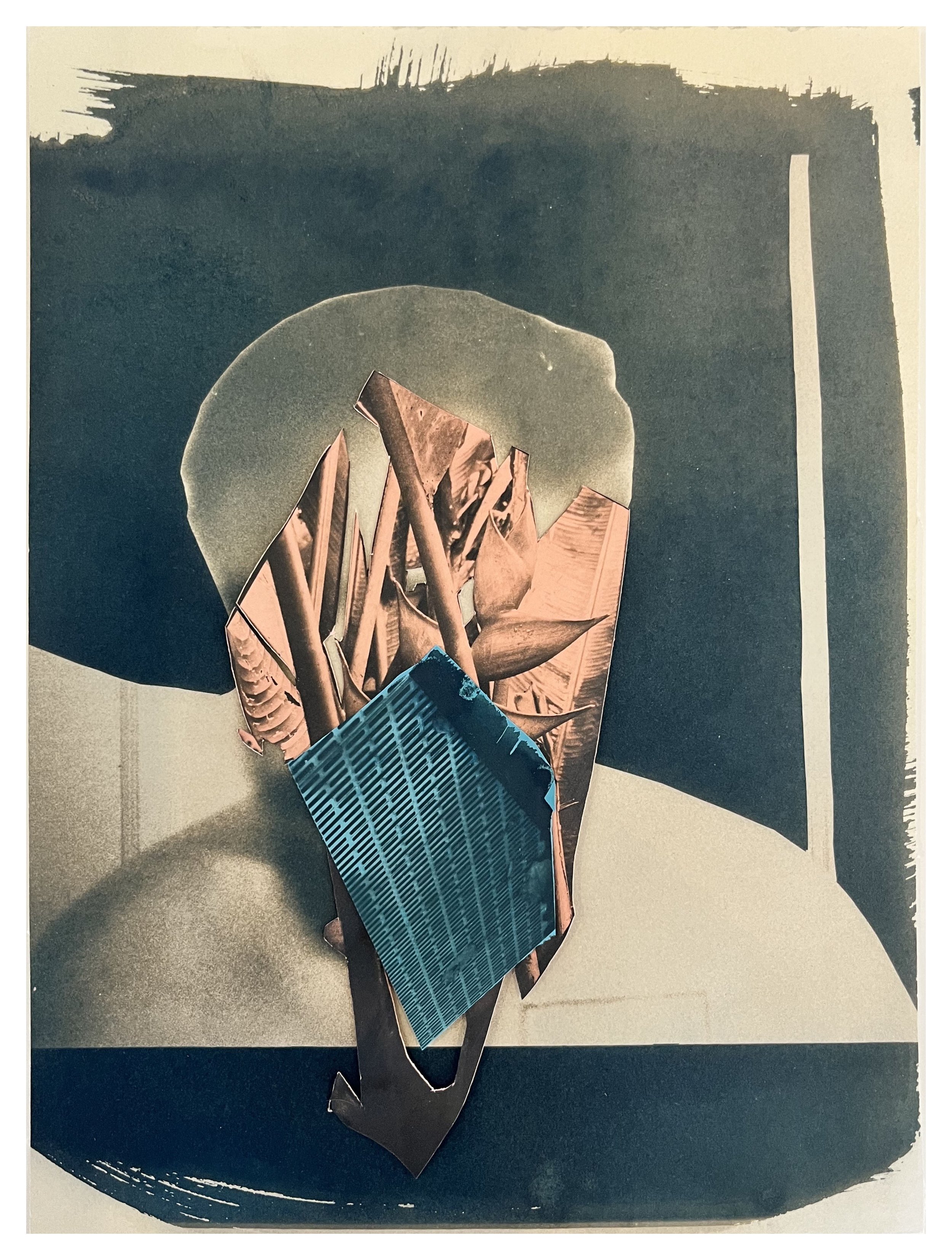  Everything is fine Layered cyanotypes 11”x8”  2025 