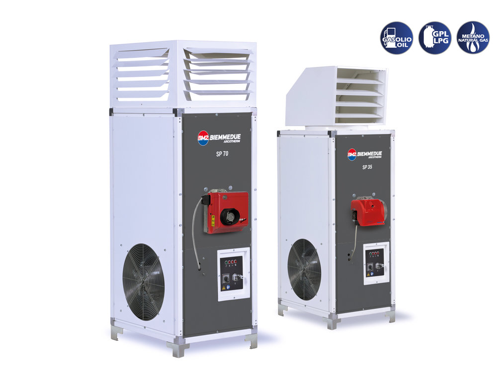 Generatori d'aria calda Arcotherm di Biemmedue. Macchine per il  riscaldamento professionale — BIEMMEDUE SPA