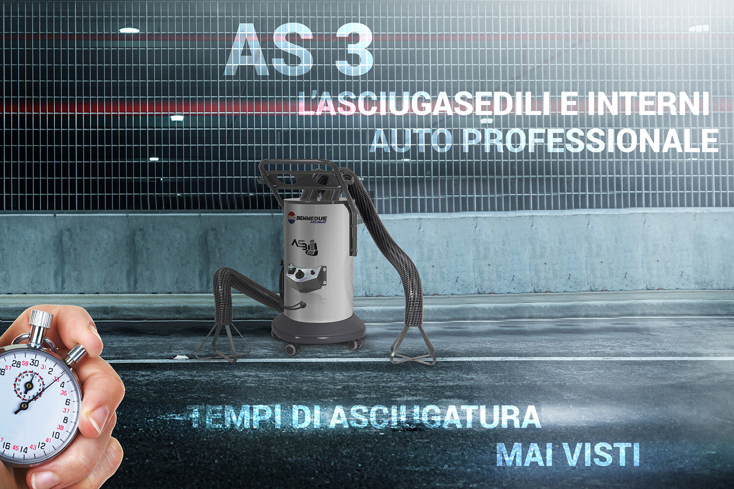 AS 3: ASCIUGATORE PROFESSIONALE PER INTERNI DI AUTOVEICOLI