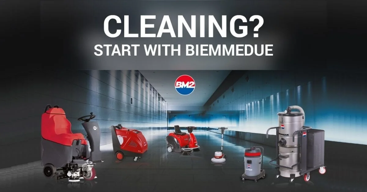 THE BIEMMEDUE LINE OF PROFESSIONAL AND INDUSTRIAL CLEANING MACHINES