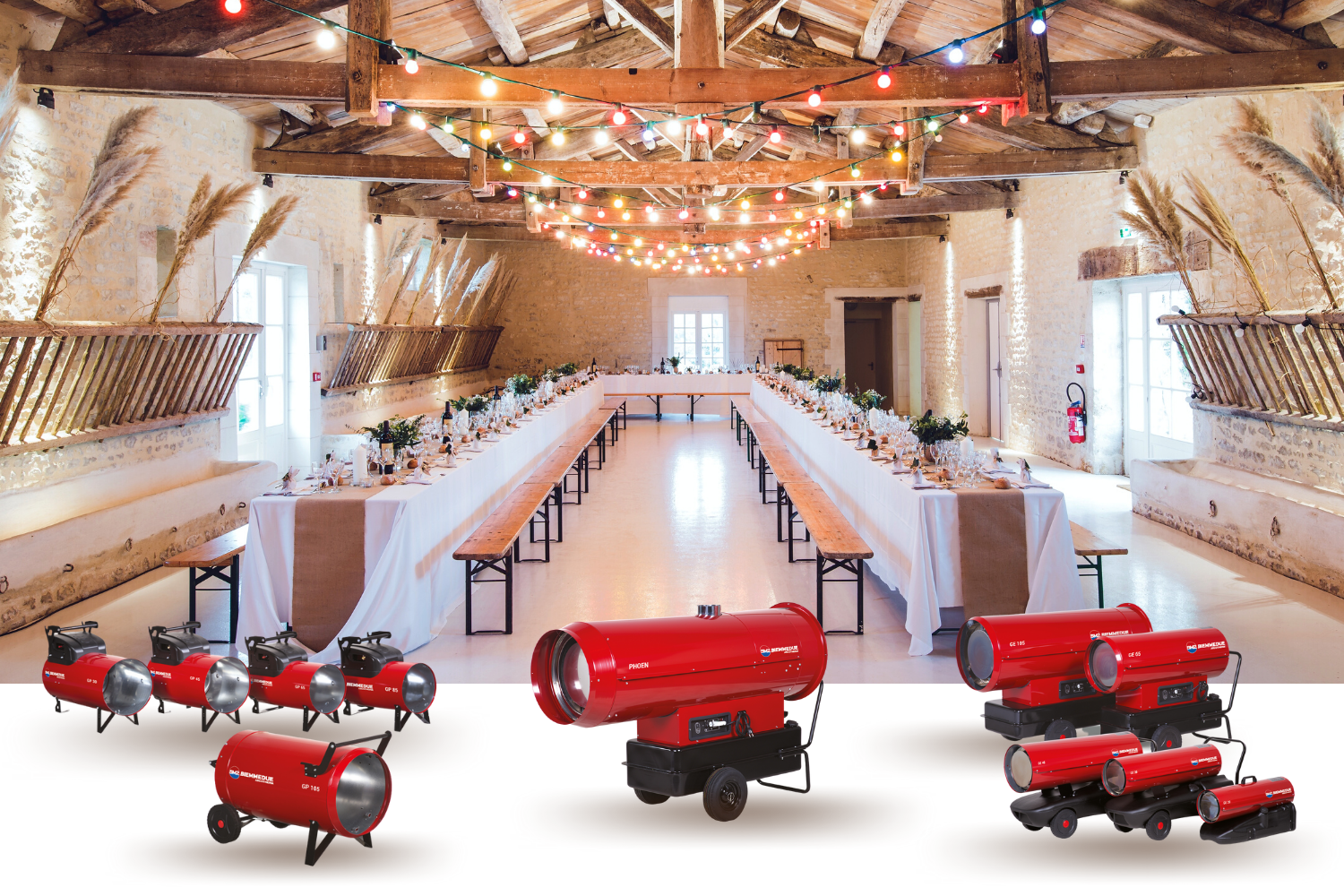 HOT AIR GENERATORS FOR THE EVENT SECTOR