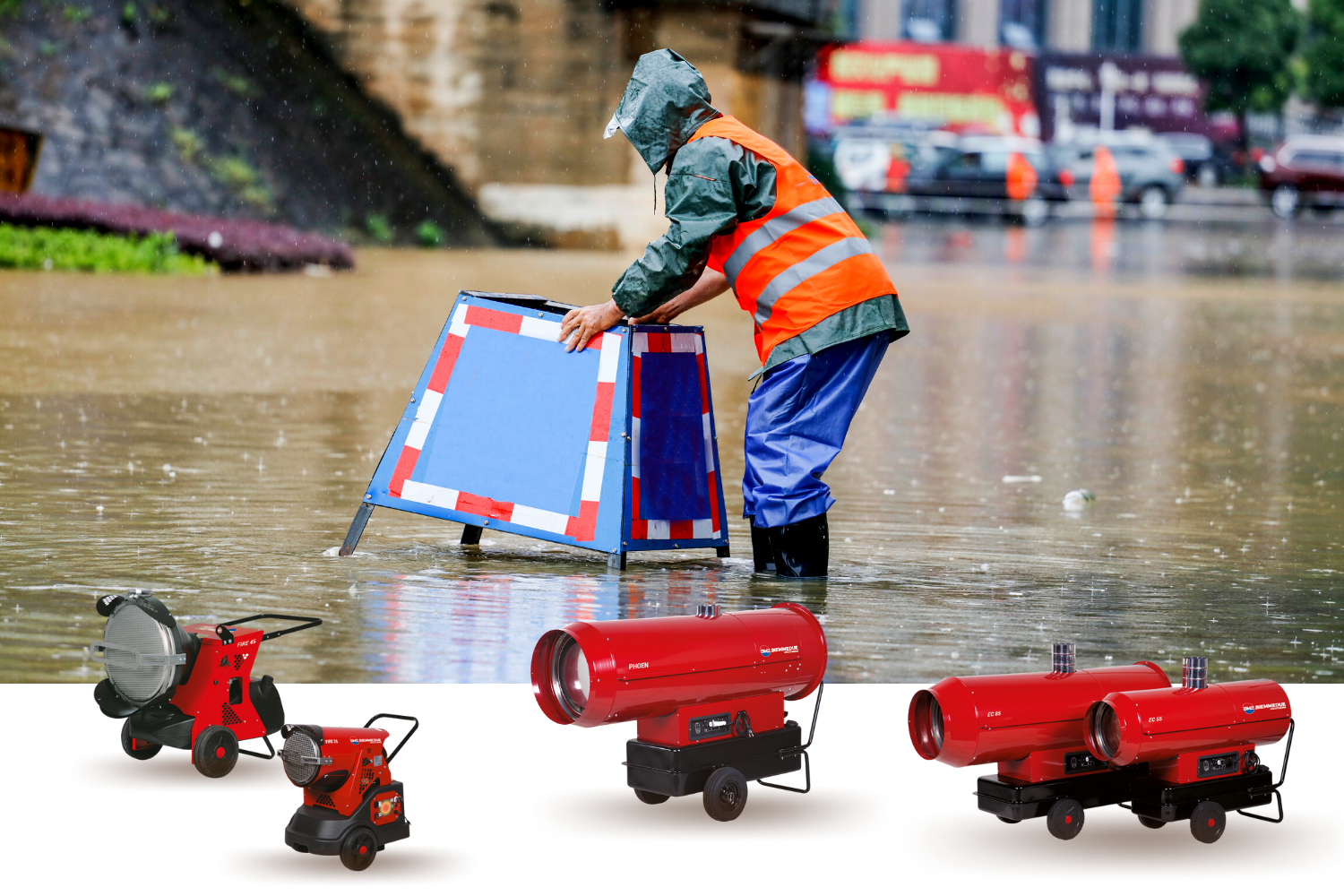 HOT AIR GENERATORS FOR CLIMATIC EMERGENCIES