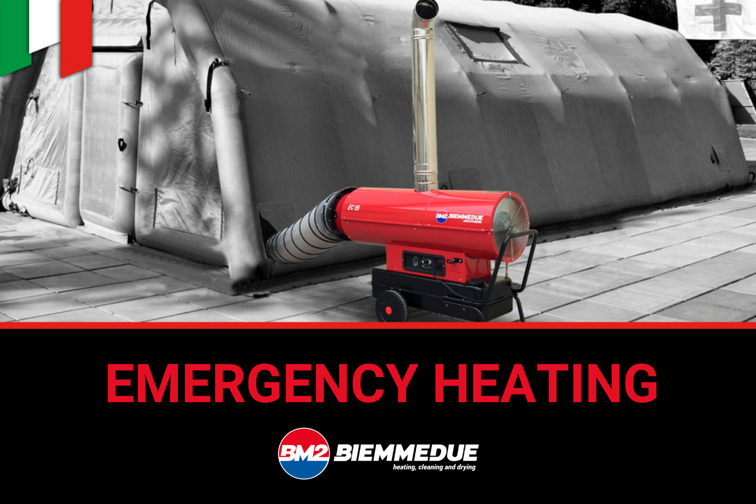 HOT AIR GENERATORS FOR HEATING IN EMERGENCIES