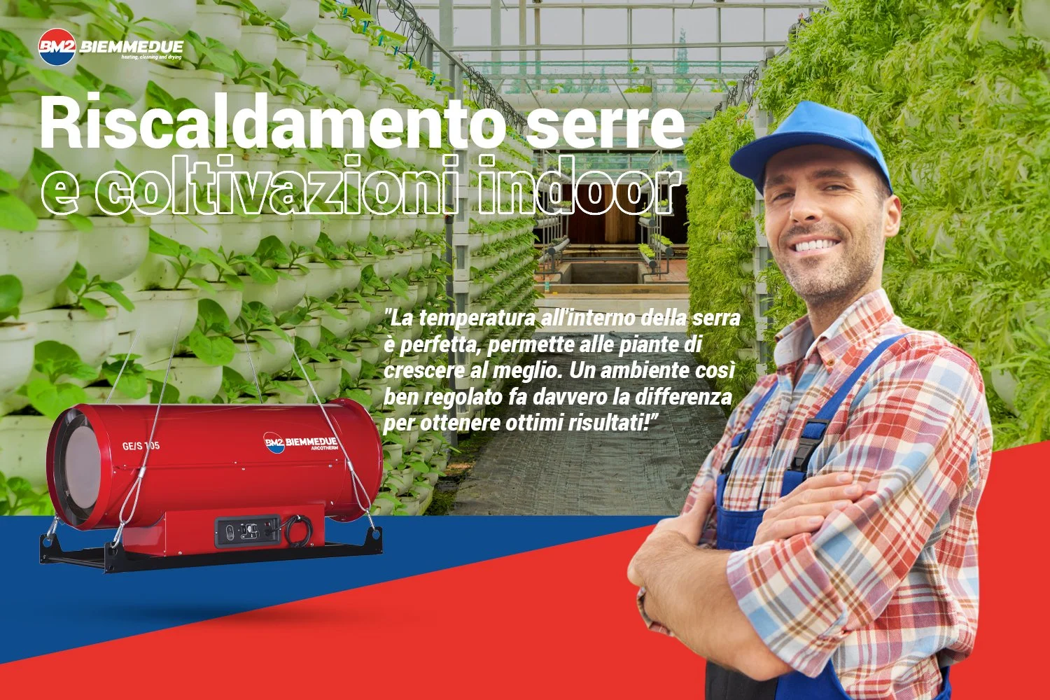 Heating for agriculture, greenhouses and nurseries