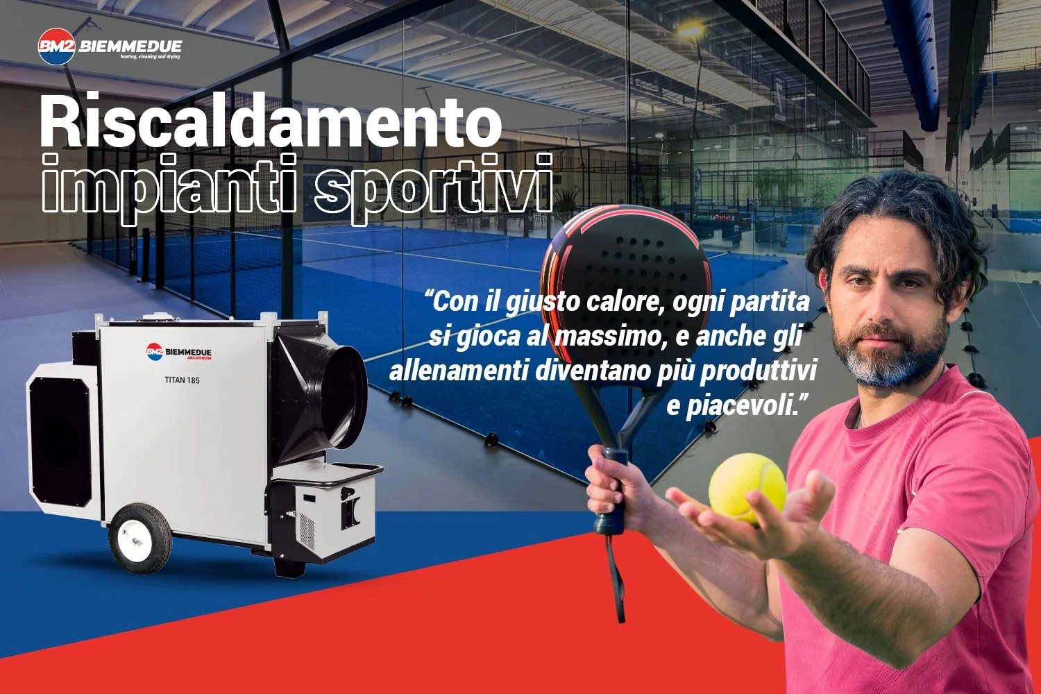 Riscaldamento per impianti sportivi