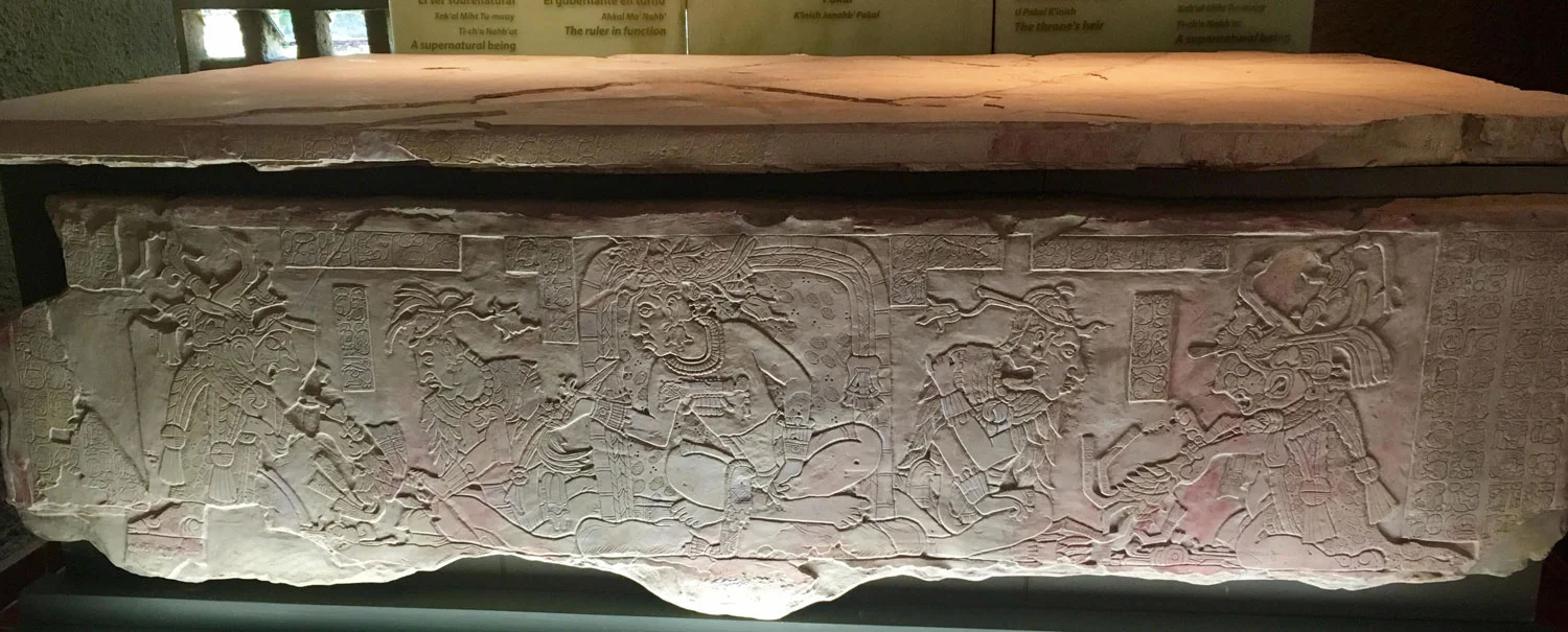 The tablet on the throne.