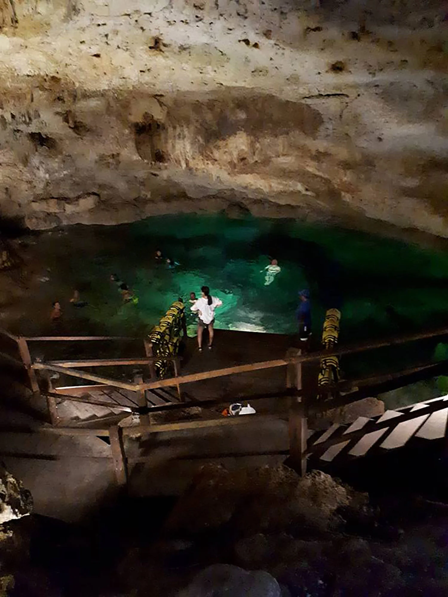 The entrance to the cave.
