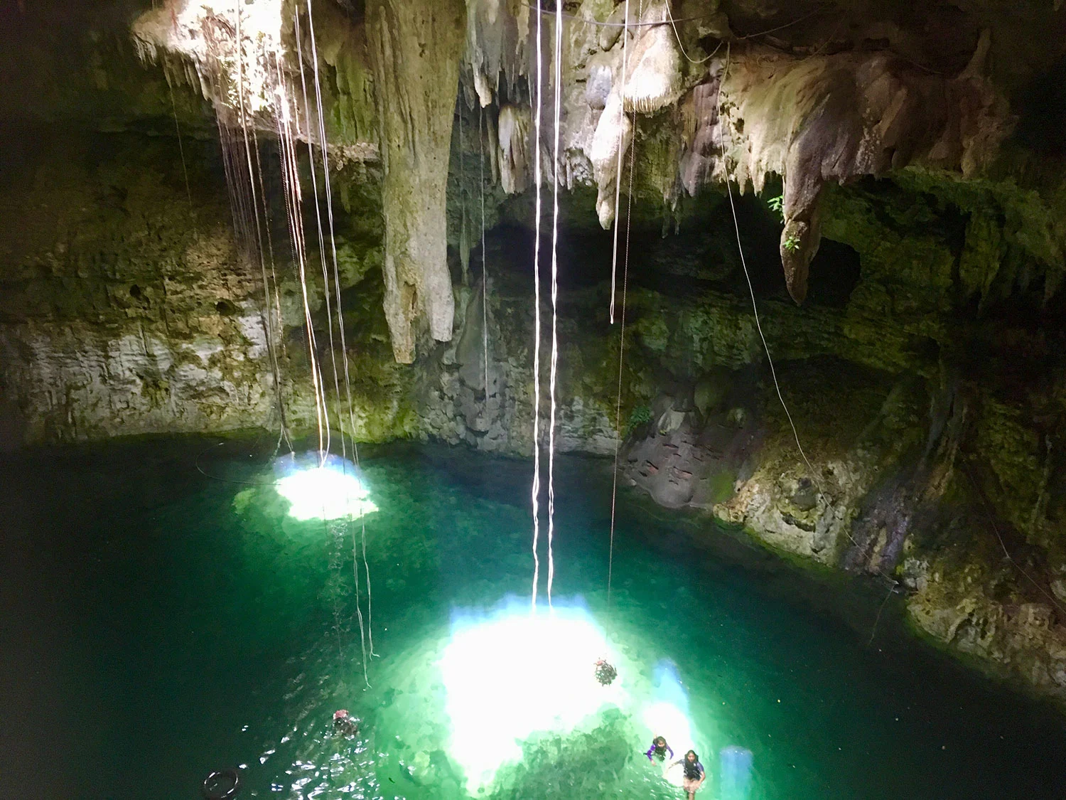 One of the open mouths, Boca 3. You can swim to it from inside the cave, from Boca 1. Or jump in.