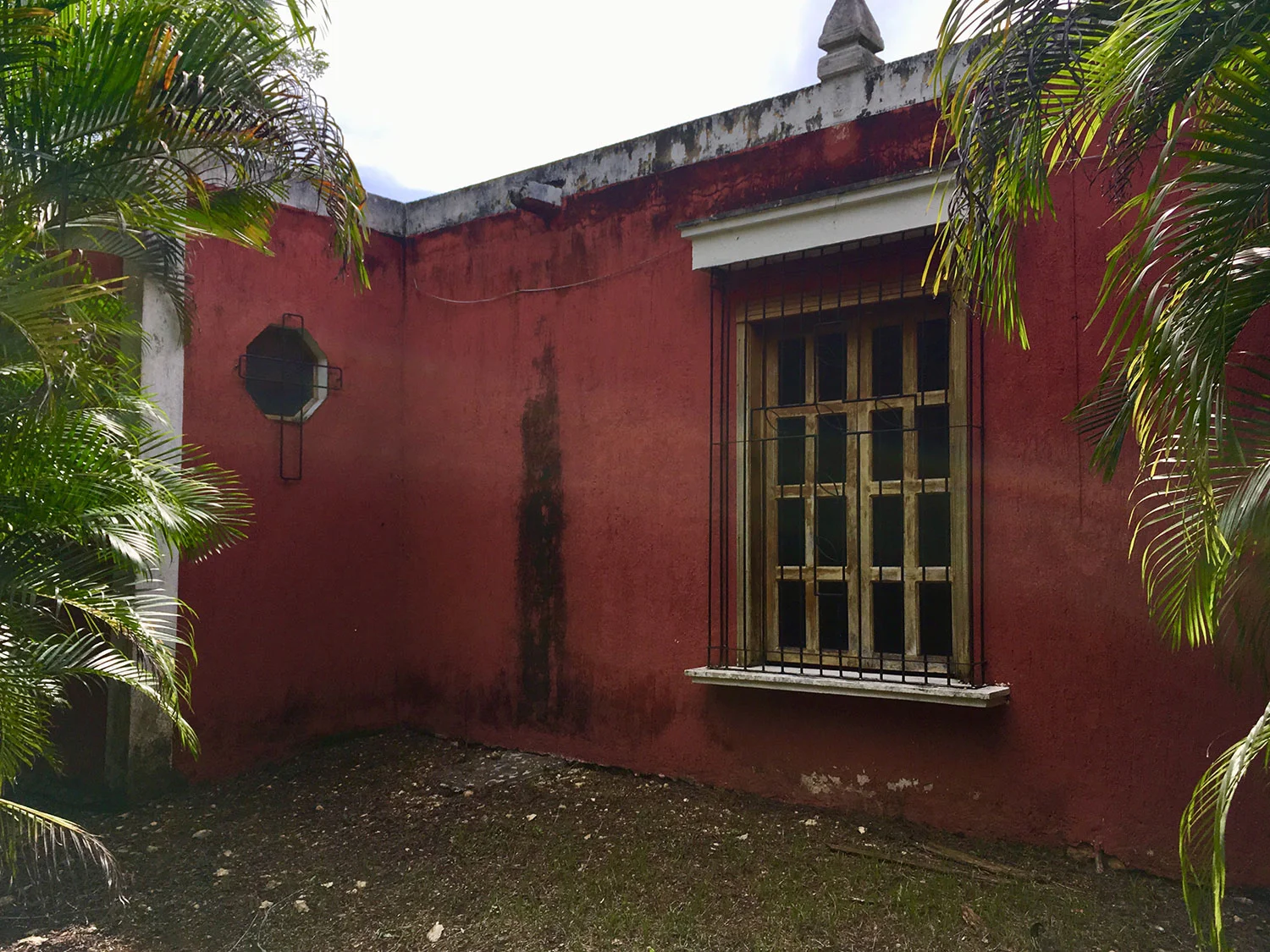 The old hacienda wall.