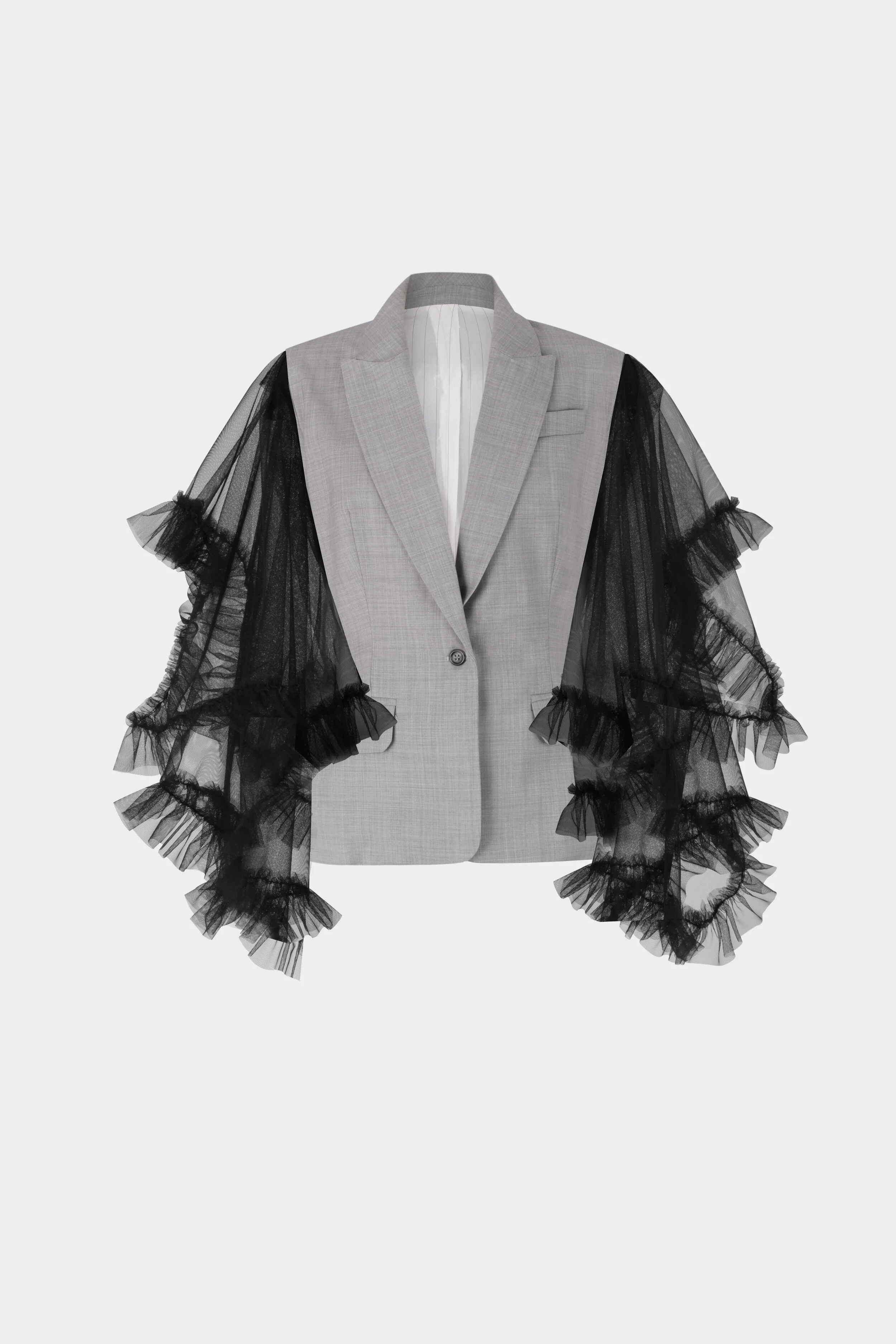 jacket with tulle