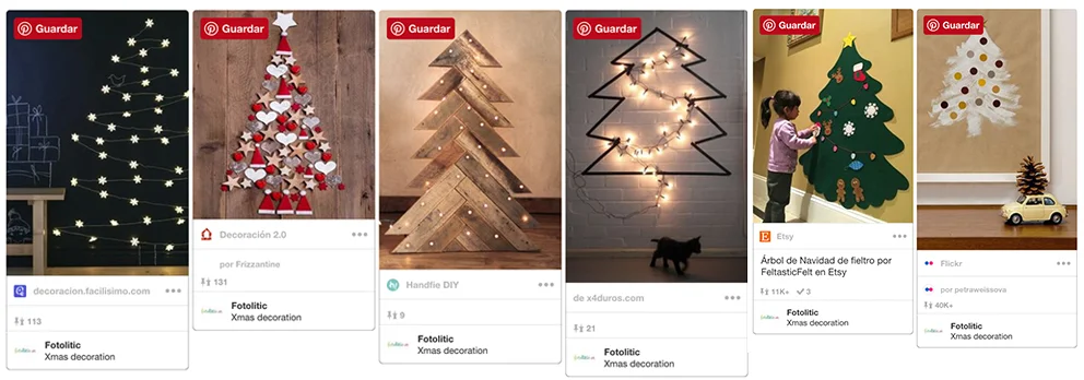 3 ideas originales de árbol de Navidad con fotos