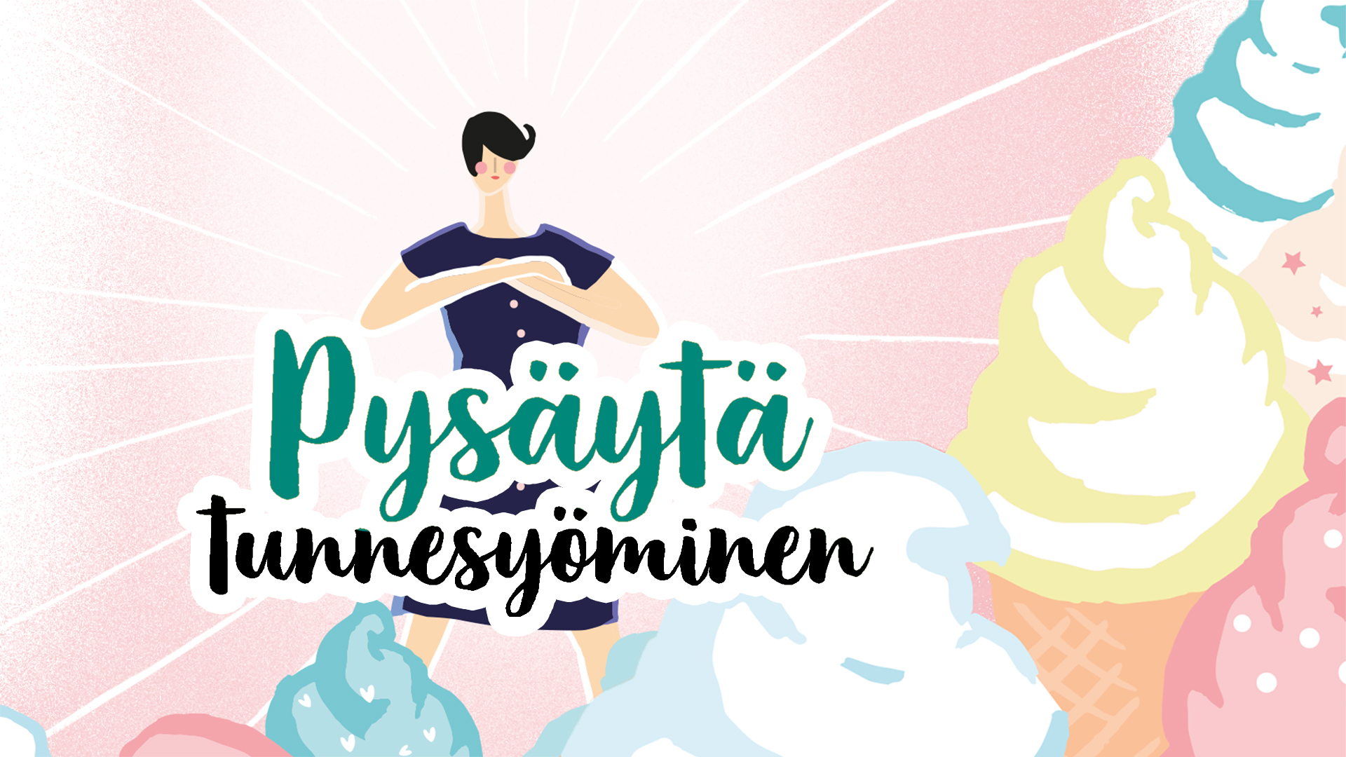 Kuvitus Ina Majaniemi, kirjasta Pysäytä tunnesyöminen