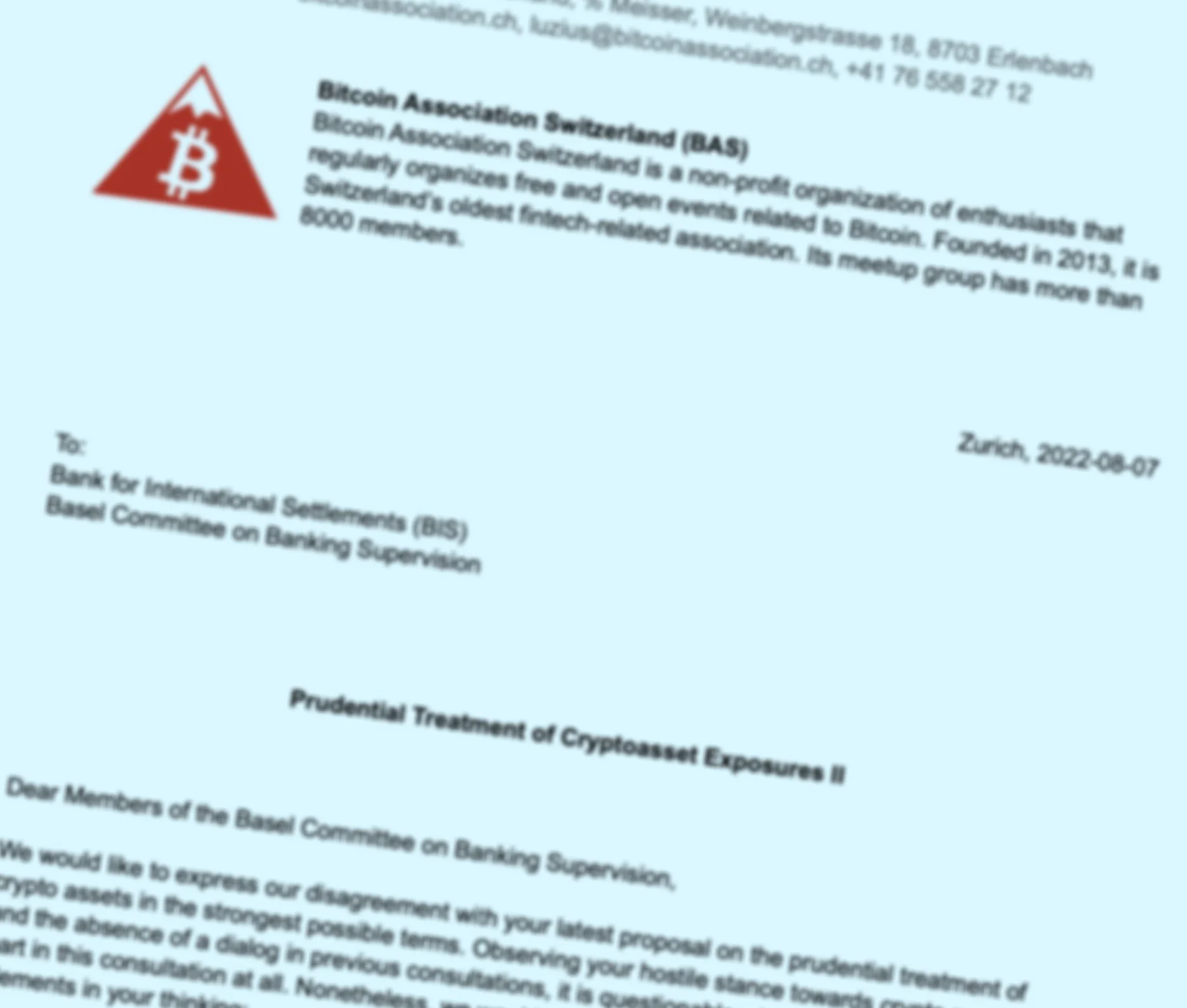 Blog — Bitcoin Association Switzerland