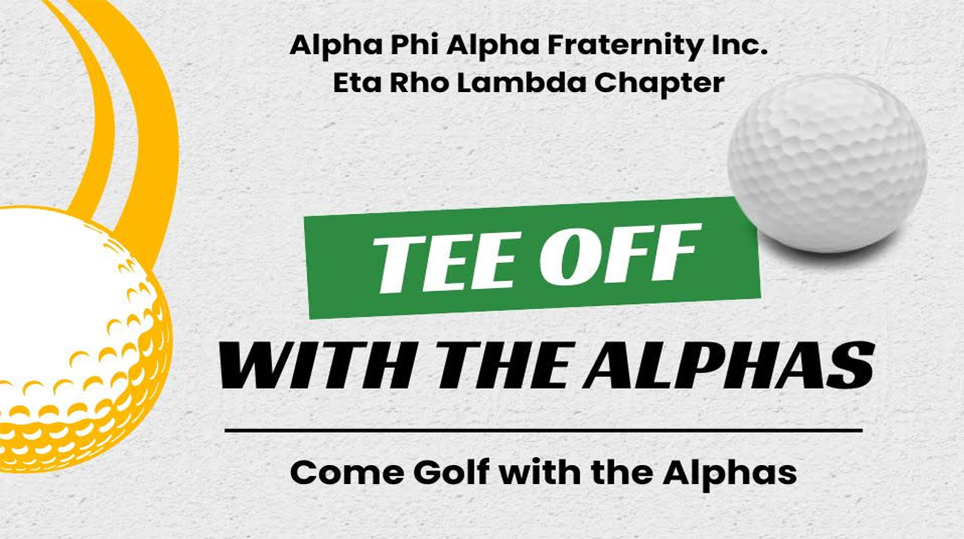 Tee Off with The Alphas
