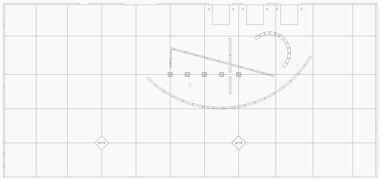 JOINED SEGMENTS TO POLYLINE, OFFSET 0' - 6" EXTRUDED 4' - 0"
