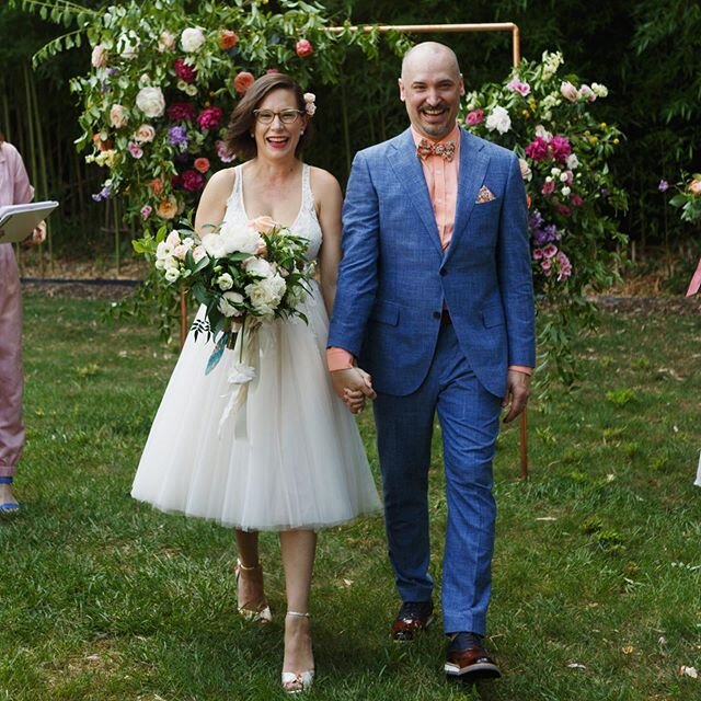 July 6th, 2019 - Happily married and walking back down the aisle. .
.
.
#backyardweddings #stylincouple #happynewyear2020 #sdpphotography #sdpweddings