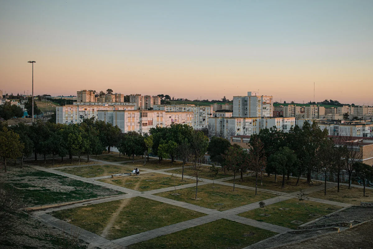 The Zona Sur of Jerez de la Frontera, where the unemployment rate is almost 42 per cent. According to a report published in 2019, more than two thirds of the neighbourhood’s population were at risk of “social exclusion”, a label which includes poverty and homelessness. Photo: Rob Pinney for Point.51