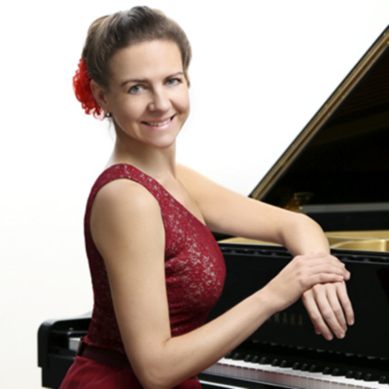 Ms. Amanda Lee Falkenberg Composer & Performer Australian-born pianist Amanda Lee Falkenberg is an international award-winning composer who began her journey into composition through the hours spent in the ballet studio as dance accompanist with the Australian Ballet company. In 2004, she moved to Dubai, and has been composing for film, ballet, animation, TV, theatre and concert hall. Music has the power to help tell a story and composer Amanda Lee Falkenberg will walk us through her creative process by showing how this is possible by combining a good dose of imagination with the careful crafting of music. Her latest project, THE MOONS, a multi-movement work, is inspired by the recent discoveries of moons in our solar system and is an example of her creative process which illustrates the blend of music with science. 