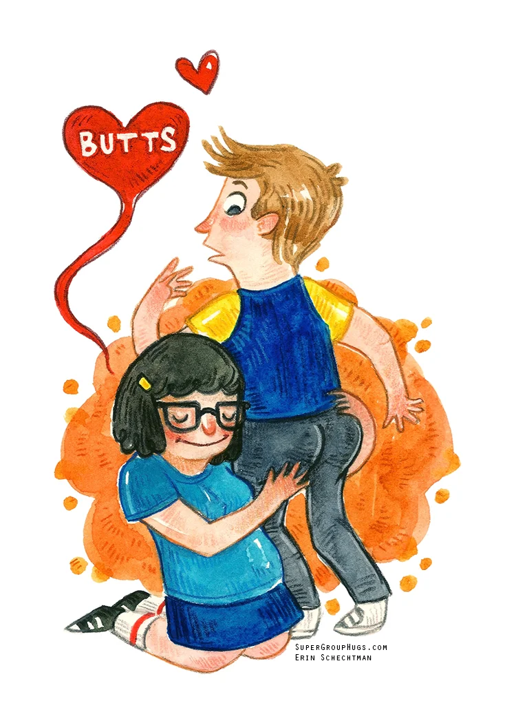 Bob's Burgers - Tina & Butts HUG