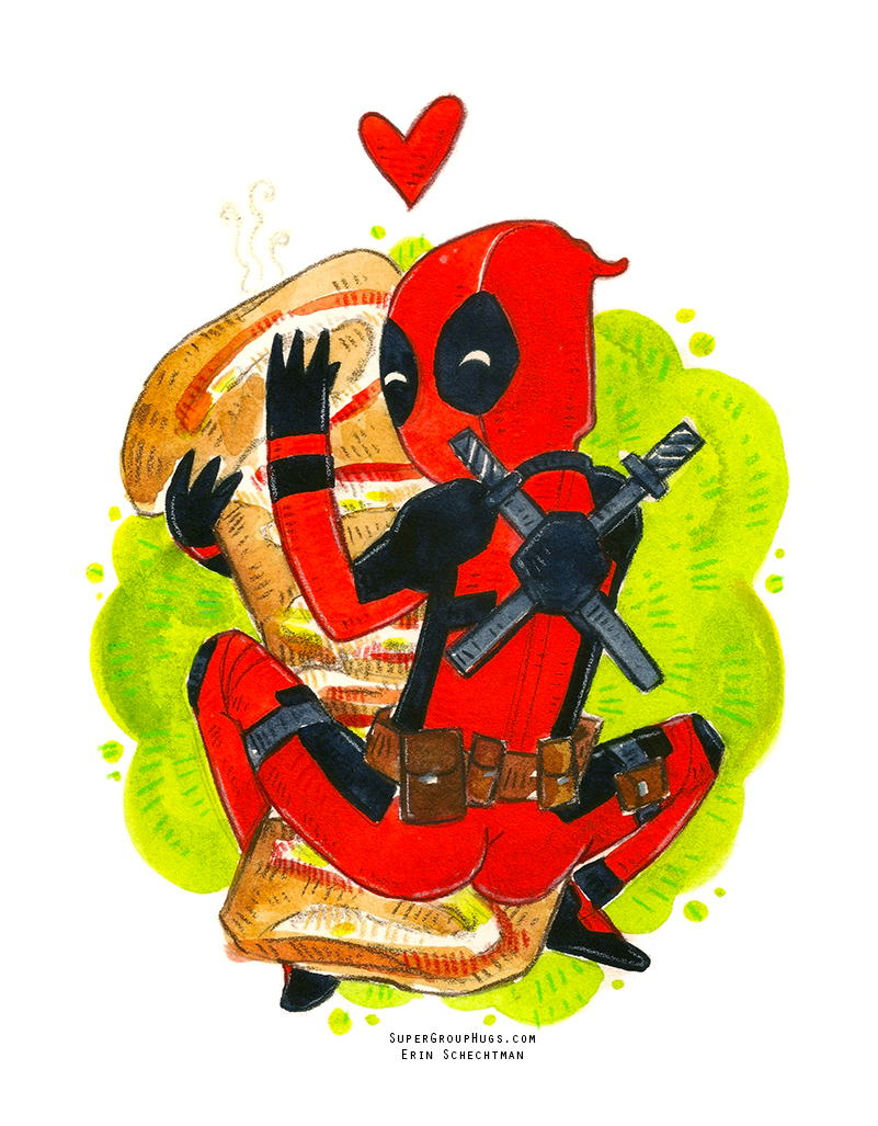 Deadpool & Chimichanga HUG — Super Group Hugs