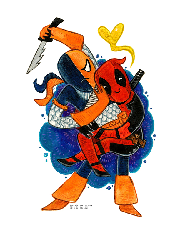 Deadpool & Chimichanga HUG — Super Group Hugs