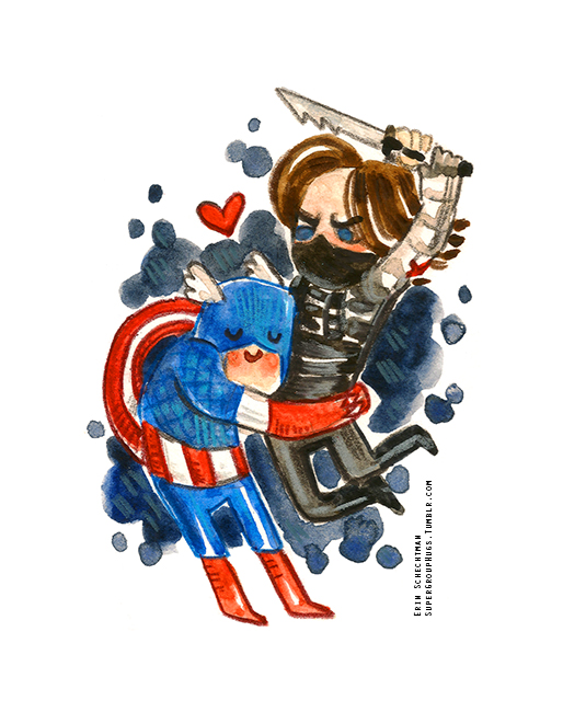 Captain America & the Winter Soldier — Super Group Hugs Captain America & the Winter Soldier — Super Group Hugs