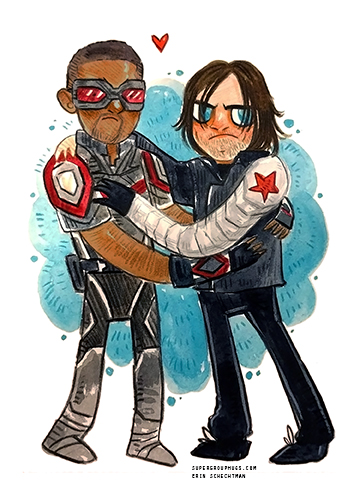 The Falcon & Winter Soldier HUG — Super Group Hugs The Falcon & Winter Soldier HUG — Super Group Hugs