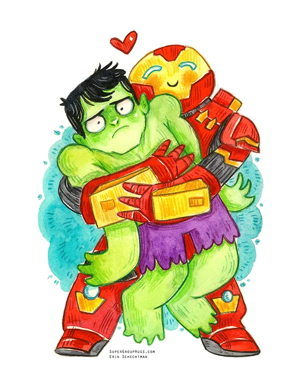 Hulkbuster & Hulk HUG
