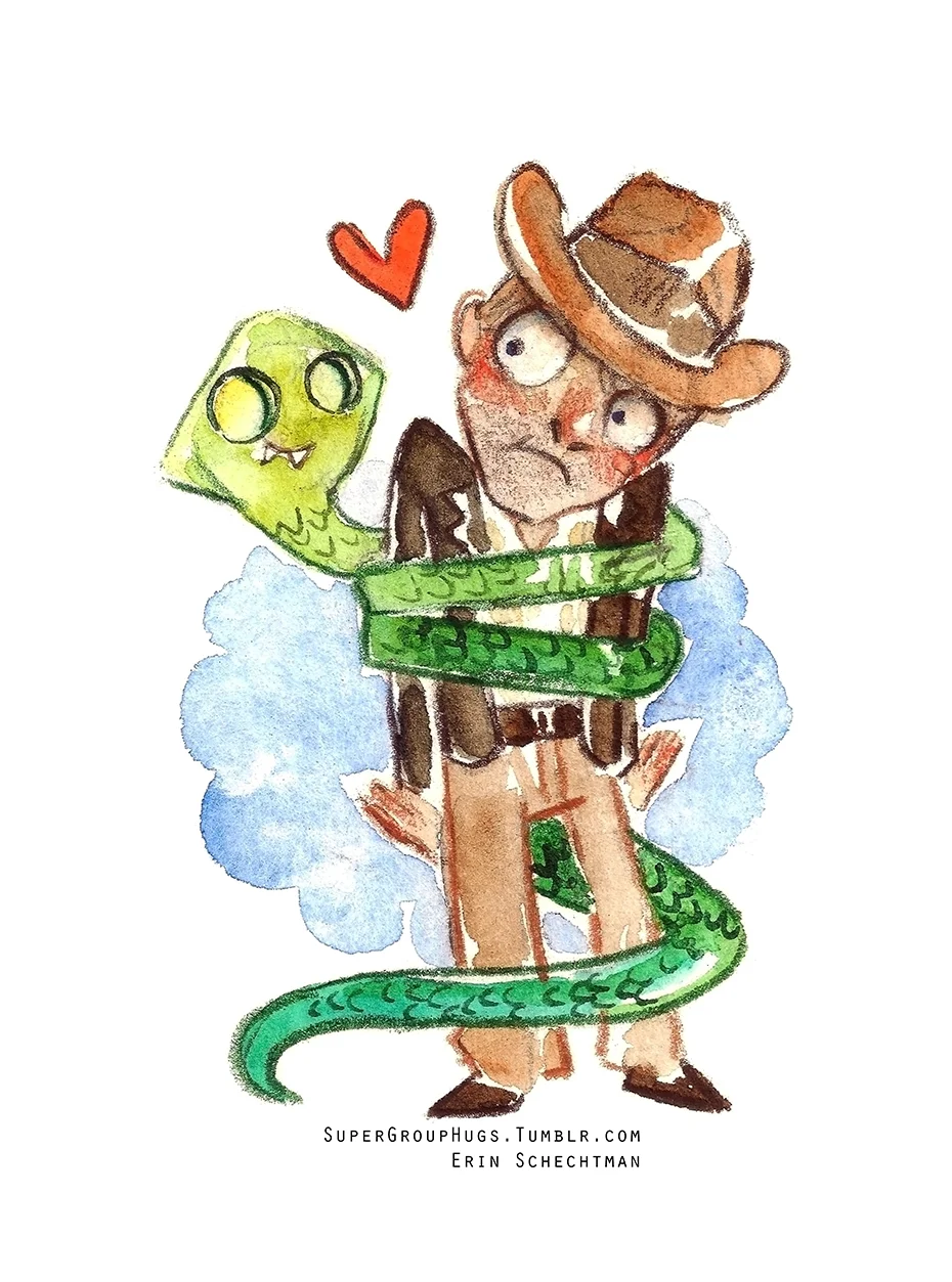 Indiana Jones & Snake HUG