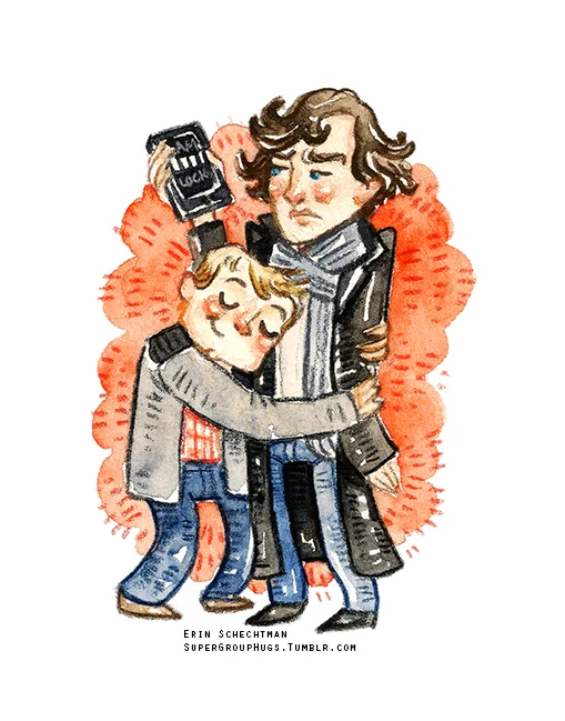 Sherlock - Sherlock & Watson HUG