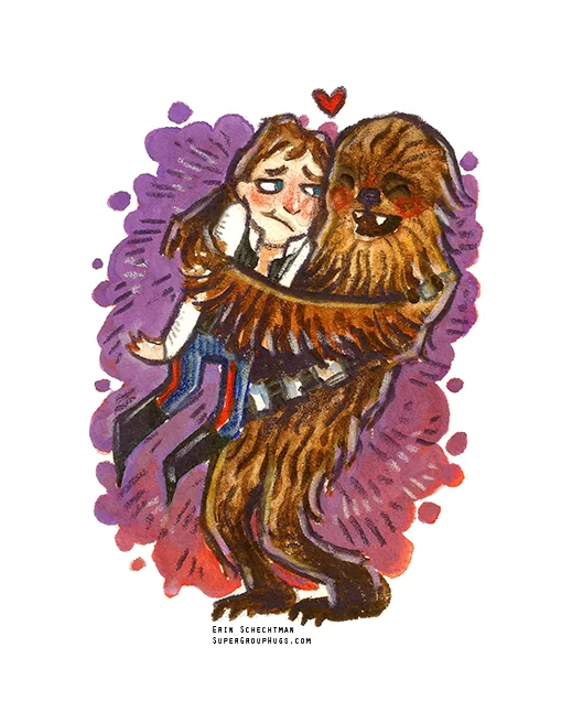 Star Wars - Han Solo & Chewie HUG