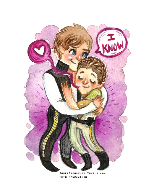 Star Wars - Han Solo & Leia HUG