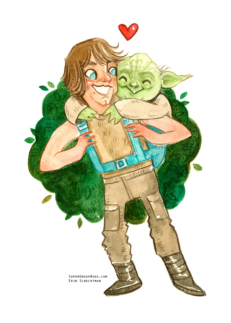 Star Wars - Like & Yoda HUG