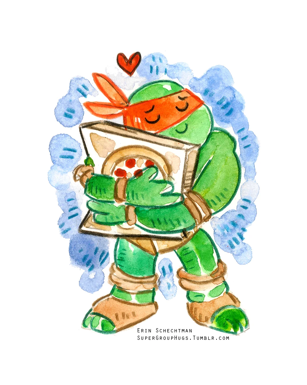 Teenage Mutant Ninja Turtles - Michelangelo & Pizza HUG